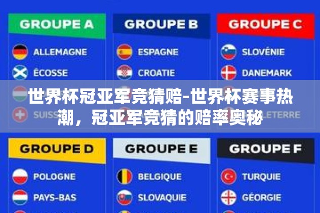 世界杯冠亚军竞猜赔-世界杯赛事热潮，冠亚军竞猜的赔率奥秘