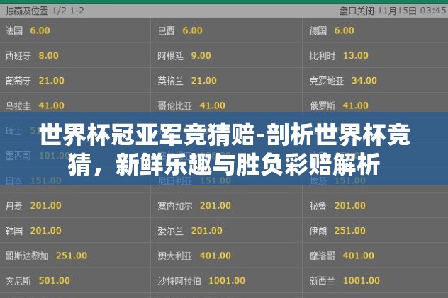 2026世界杯16强竞猜-2026世界杯展望，16强竞猜之旅