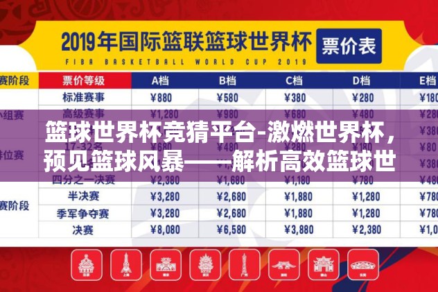 篮球世界杯竞猜平台-激燃世界杯，预见篮球风暴——解析高效篮球世界杯竞猜平台