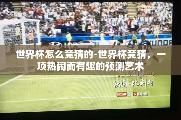 世界杯怎么竞猜的-世界杯竞猜，一项热闹而有趣的预测艺术