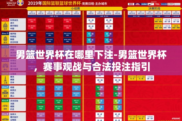 男篮世界杯在哪里下注-男篮世界杯，赛事观战与合法投注指引