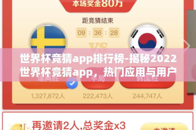 世界杯竞猜app排行榜-揭秘2022世界杯竞猜app，热门应用与用户指南