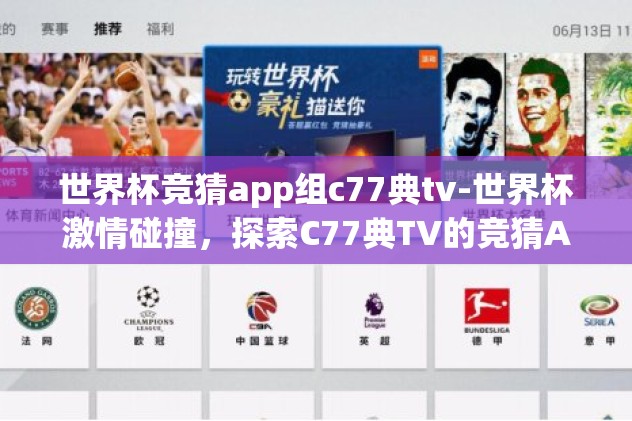 世界杯竞猜app组c77典tv-世界杯激情碰撞，探索C77典TV的竞猜APP新体验