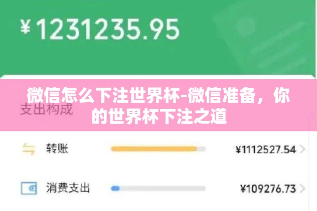 微信怎么下注世界杯-微信准备,你的世界杯下注之道 微信怎么下注世界杯-微信准备,你的世界杯下注之道