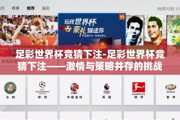 足彩世界杯竞猜下注-足彩世界杯竞猜下注——激情与策略并存的挑战