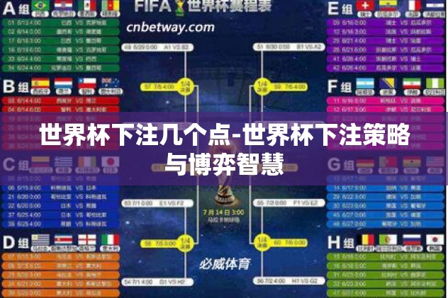 世界杯下注几个点-世界杯下注策略与博弈智慧