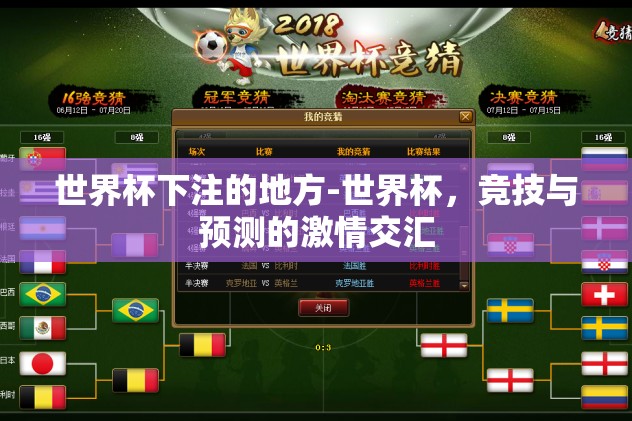 世界杯下注的地方-世界杯,竞技与预测的激情交汇 世界杯下注的地方-世界杯,竞技与预测的激情交汇
