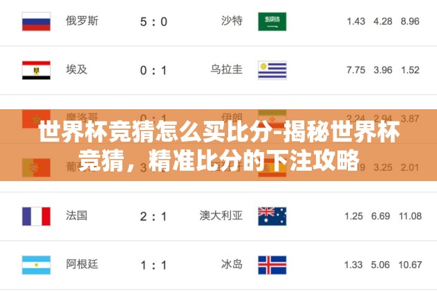 世界杯竞猜是90分钟吗-世界杯竞猜，超越90分钟的激情与智慧碰撞