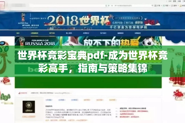 世界杯竞彩宝典pdf-成为世界杯竞彩高手，指南与策略集锦