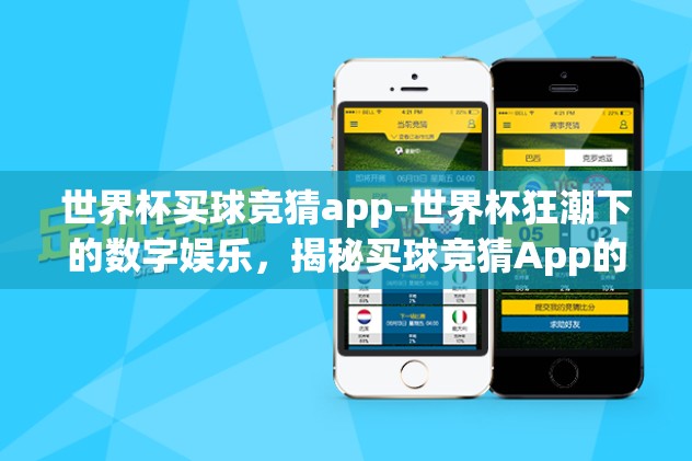 合法的世界杯竞猜-探索合法世界杯竞猜的魅力与规矩