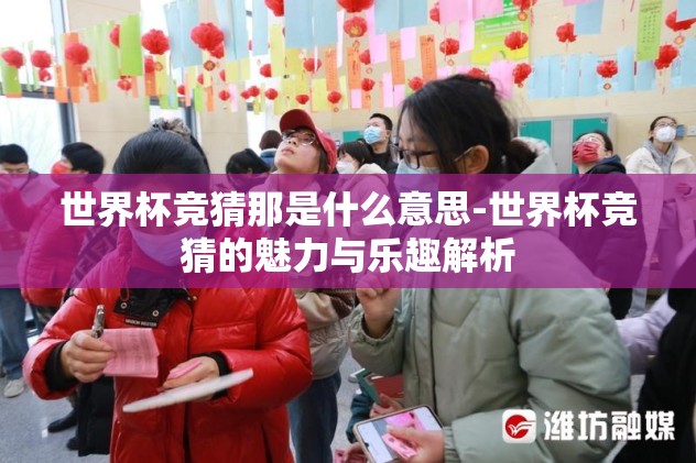 世界杯竞猜那是什么意思-世界杯竞猜的魅力与乐趣解析