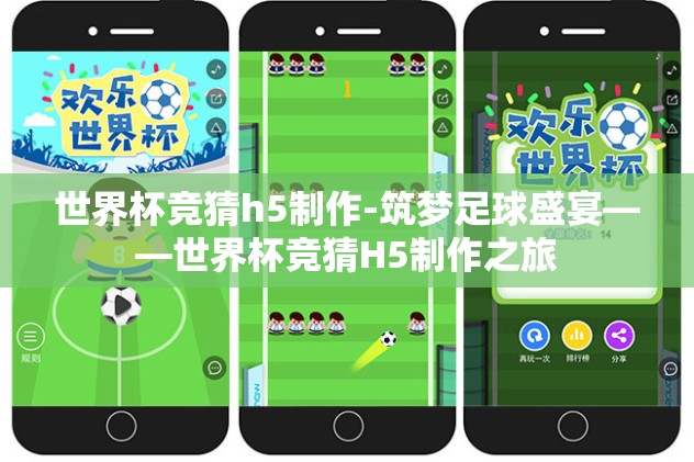 世界杯竞猜h5制作-筑梦足球盛宴——世界杯竞猜H5制作之旅
