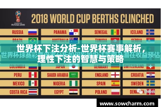 世界杯下注分析-世界杯赛事解析，理性下注的智慧与策略