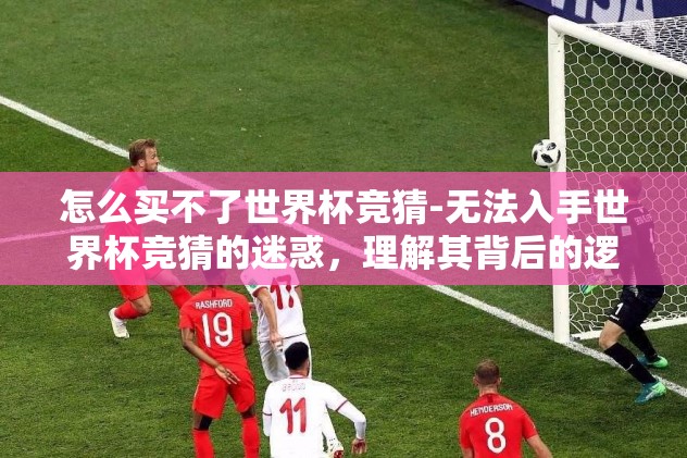 怎么买不了世界杯竞猜-无法入手世界杯竞猜的迷惑，理解其背后的逻辑与挑战