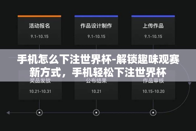 手机怎么下注世界杯-解锁趣味观赛新方式，手机轻松下注世界杯